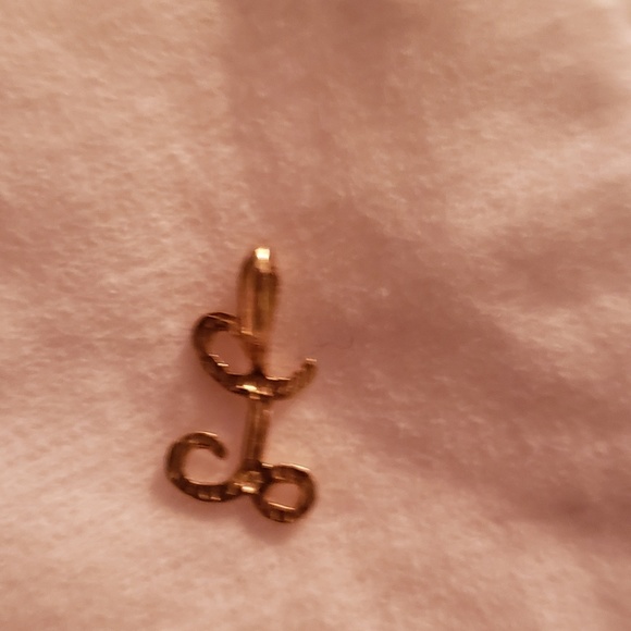 14 k gold pendant letter L - Picture 3 of 3